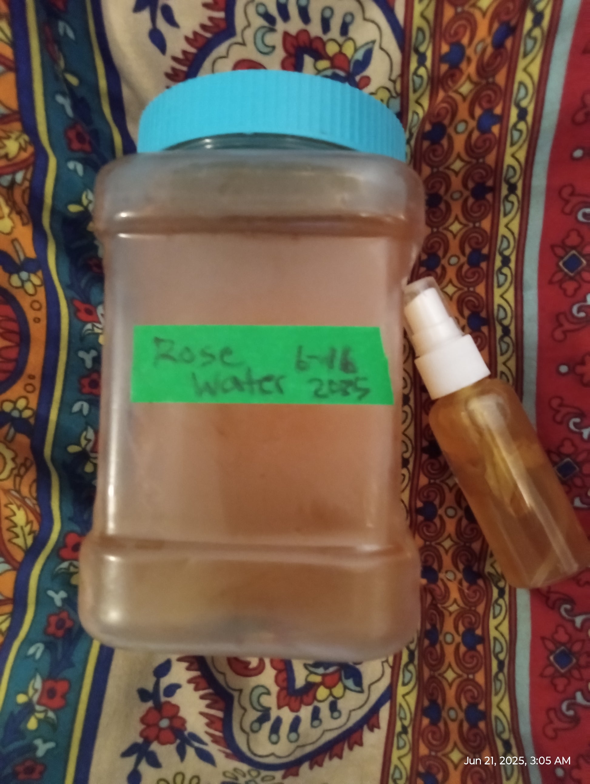 Yellow and Red Rose water